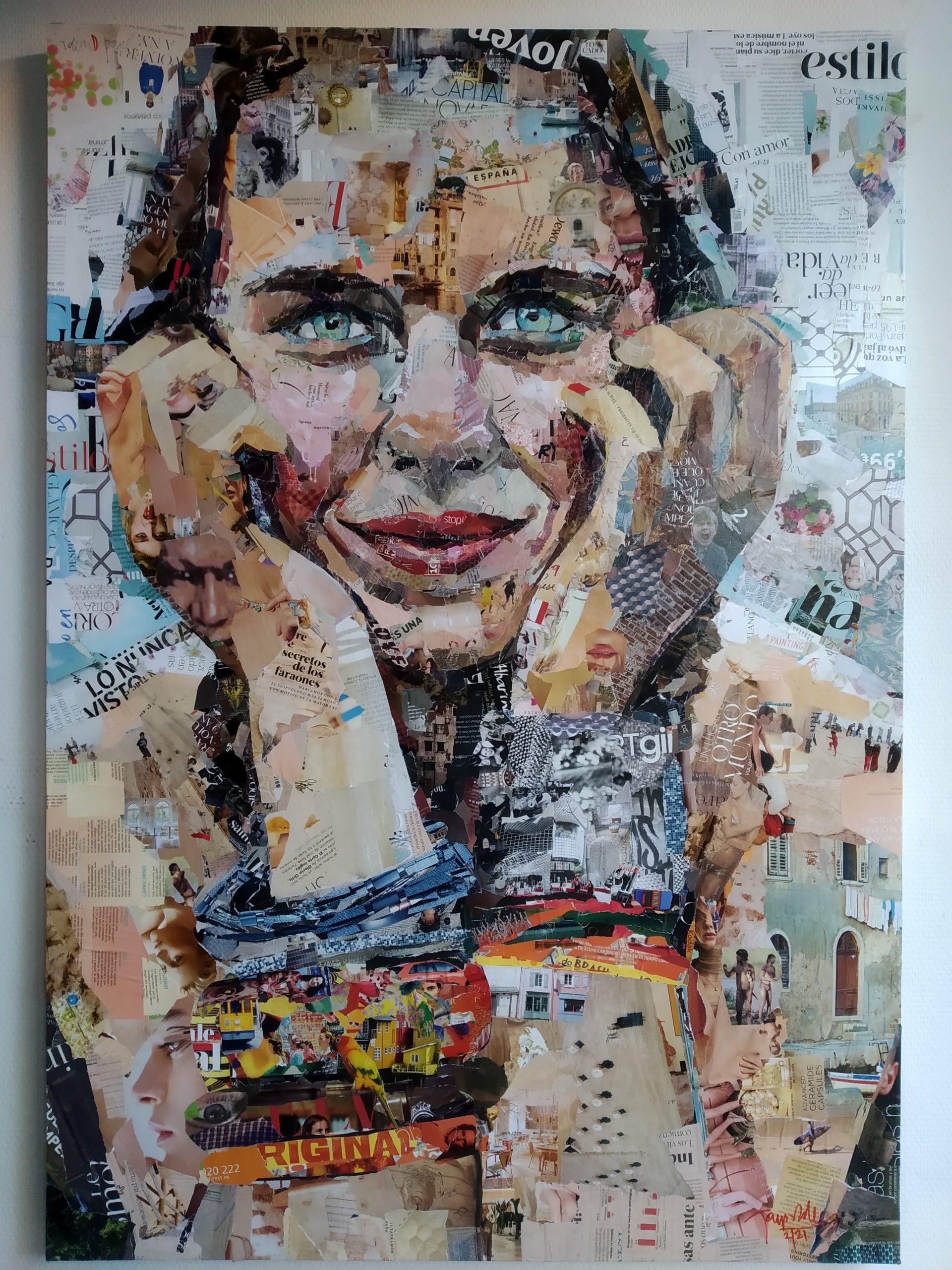 IdeasDpapel Collage sobre tabla 122 x 85 cm -Título. Mi Hija